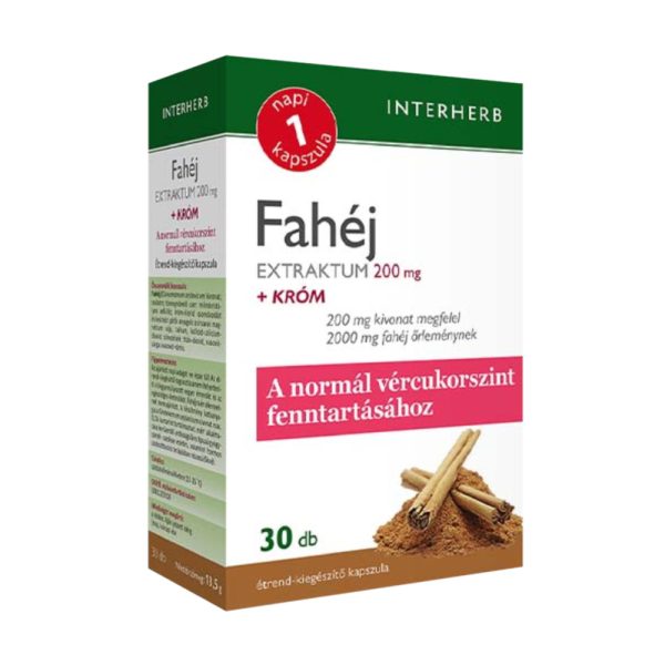 INTERHERB NAPI1 FAHÉJ EXTR.200MG KAPSZ. ( 30db )