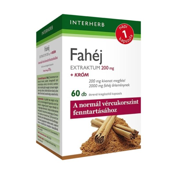 INTERHERB NAPI1 FAHÉJ EXTRAT.200MG KAPSZ ( 60db )