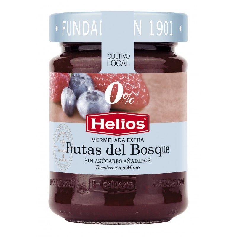 Helios Extradzsem Erdei Gyümölcs Édesítőszerekkel 280g