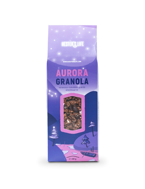 HESTER'S LIFE AURORA Narancsos - Csokoládés Granola 300g
