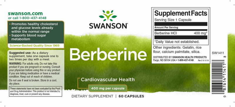 Swanson Berberine kapszula 60db