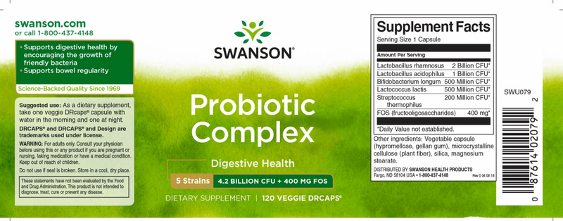 Swanson Probiotikum Komplex 120db