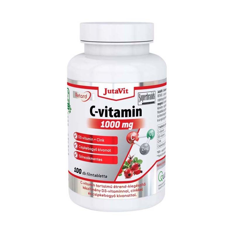 Jutavit C-vitamin 1000mg +D3+Cink 100db