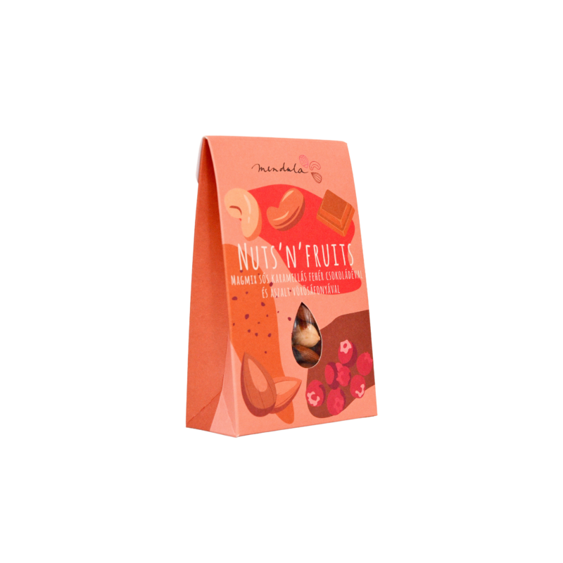 Mendula Magmix sós karamellás fehér csokoládéval és aszalt vörösáfonyával(150g)