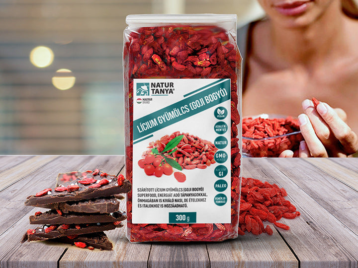 Dr. Natur étkek, Lícium gyümölcs (Lycium Barbarum, Goji bogyó) 300g