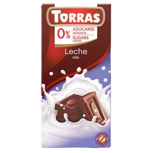Torras Gluténmentes Tejcsokoládé Hozzáadott Cukor Nélkül
