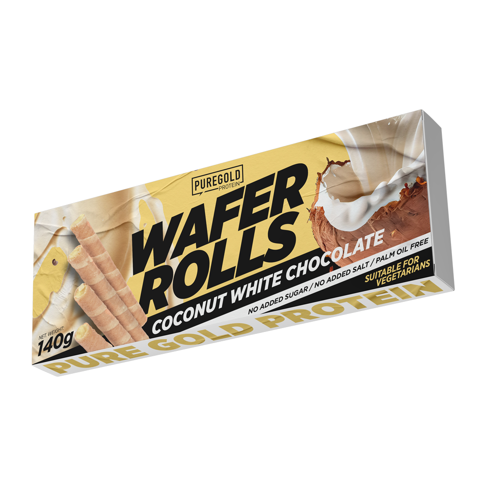 Puregold Wafer rolls Coconut white chocolate 140g
