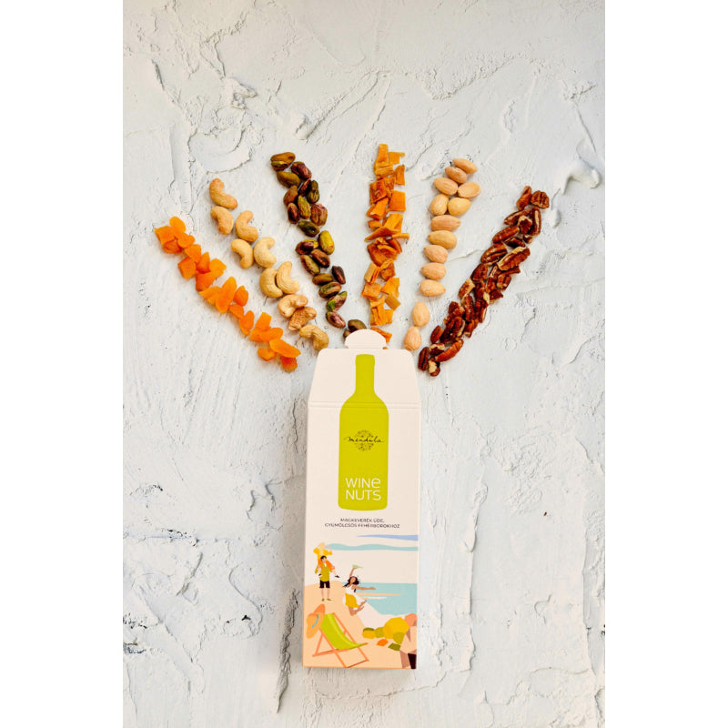 Mendula Wine Nuts magkeverék üde gyümülcsös fehérborokhoz ( 120g )