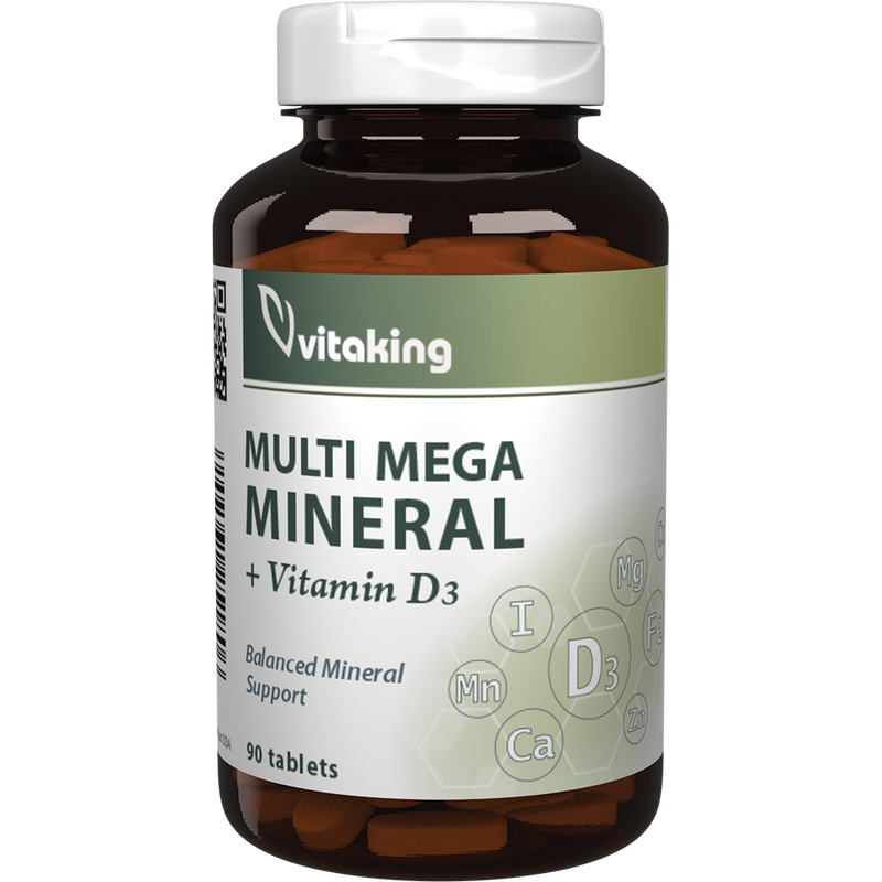 Vitaking multi mega mineral tabletta - 90 db