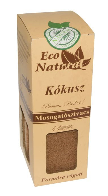 ECO Natural „Kókusz” mosogatószivacs formázott 4 db