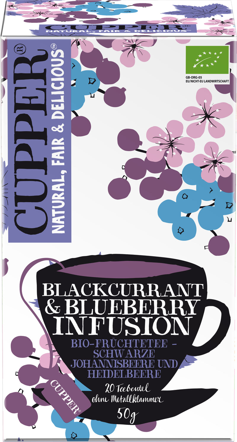 Cupper Kékáfonya & Feketeribizli bio tea 20filter