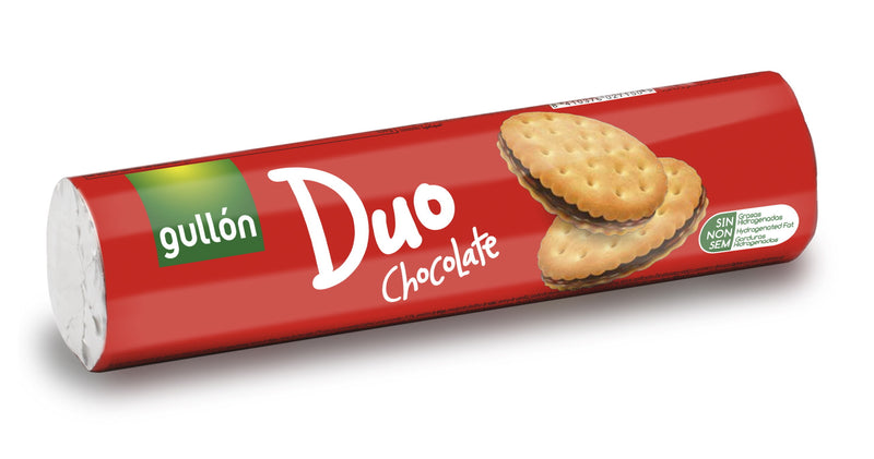GULLON DUÓ SZENDVICSKEKSZ CSOKOLÁDÉ KRÉMMEL TÖLTVE 250 g