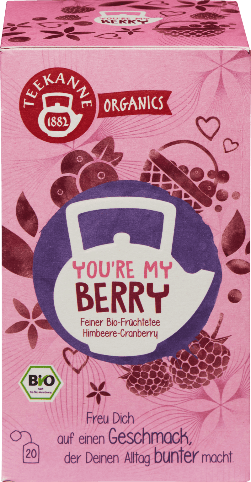 Teekanne Organics You Are Me gyümölcs tea málnával és áfonyával 20x 2,5g