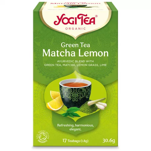 Yogi bio tea zöld matcha-citrom 17x1,8g 30g
