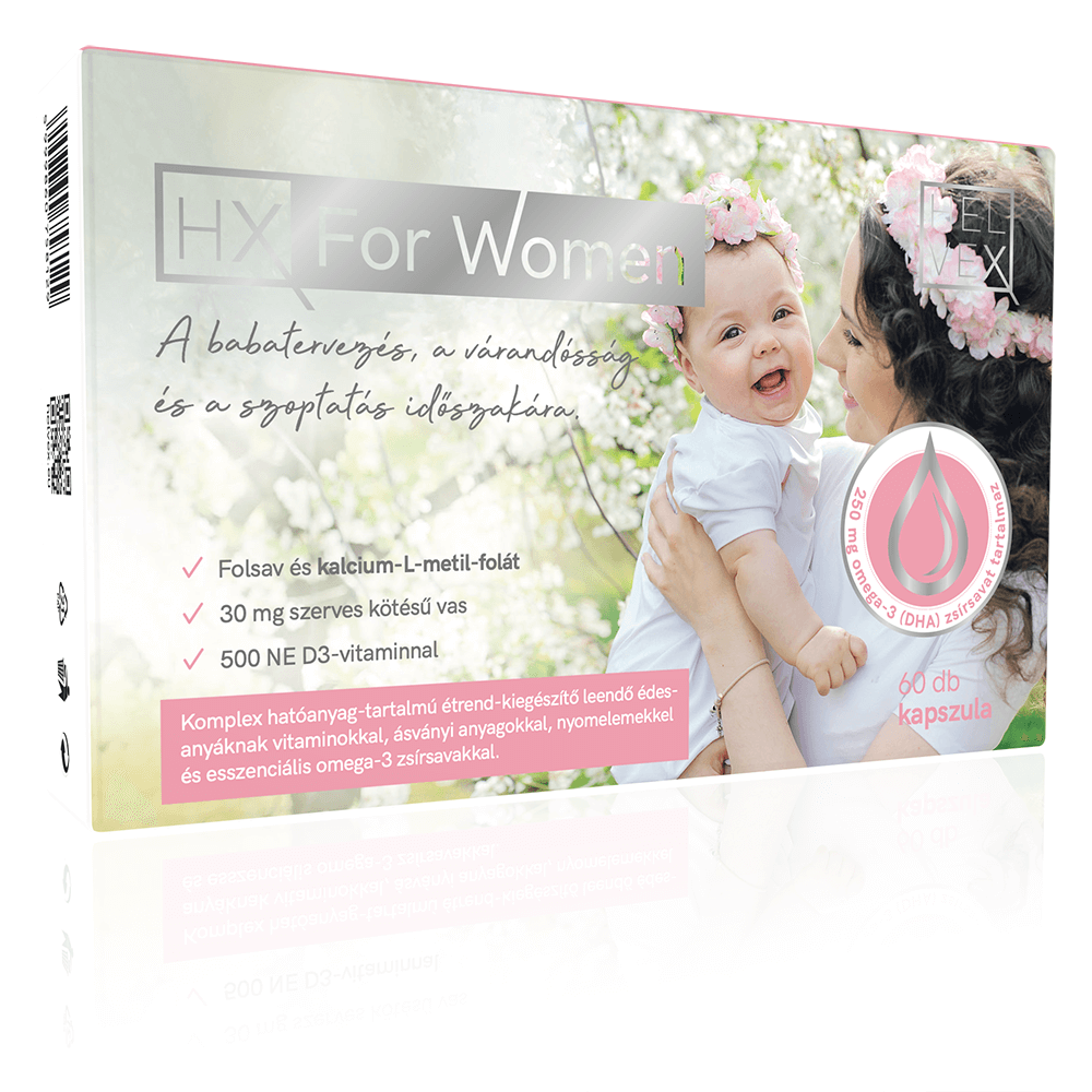 HX For Women kapszula 60db A babatervezés, a várandósság és a szoptatás időszakára.
