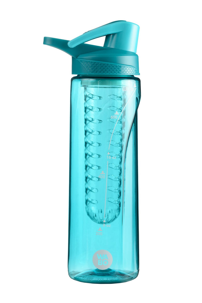 WABO gyümölcsinfúziós műanyag kulacs zöld 750 ml