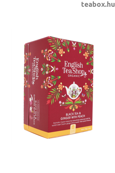 English Tea Shop Gyömbéres Fekete Barack Tea 20 db