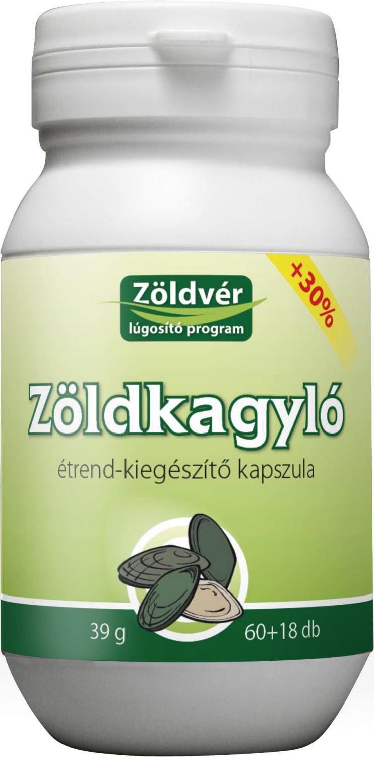 Zöldvér Zöldkagyló Kapszula 60+18db