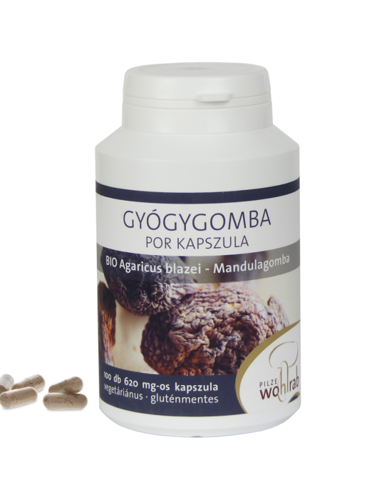 Pilze Wohlrab Mandulagomba-Agaricus blazei BIO gyógygomba por kapszula 100 db