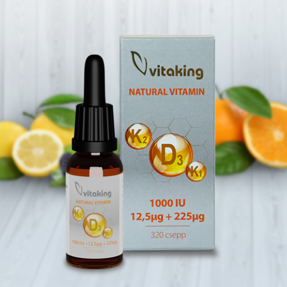 Vitaking K2+D3+K1 csepp 10ml