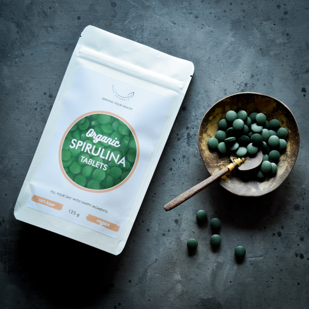 Happy Naturals Bio Spirulina tabletta 125g
