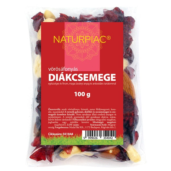 Naturpiac Vörösáfonyás Diákcsemege 100g