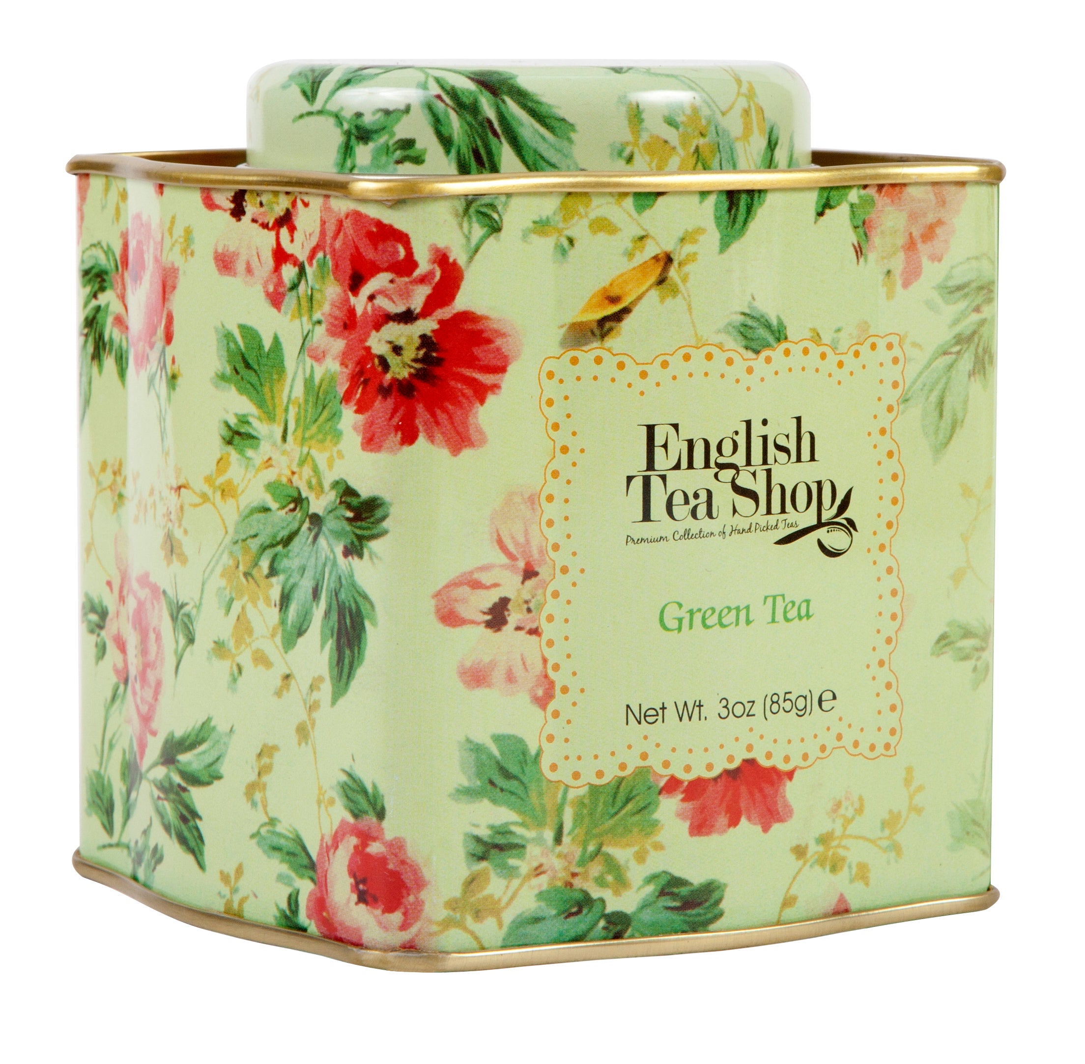 ETS 85  Zöld szálas bio tea fém díszdobozban 85g