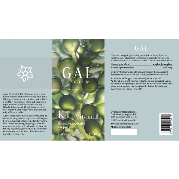 GAL K1-Vitamin /Családi kiszerelés/ 30ml