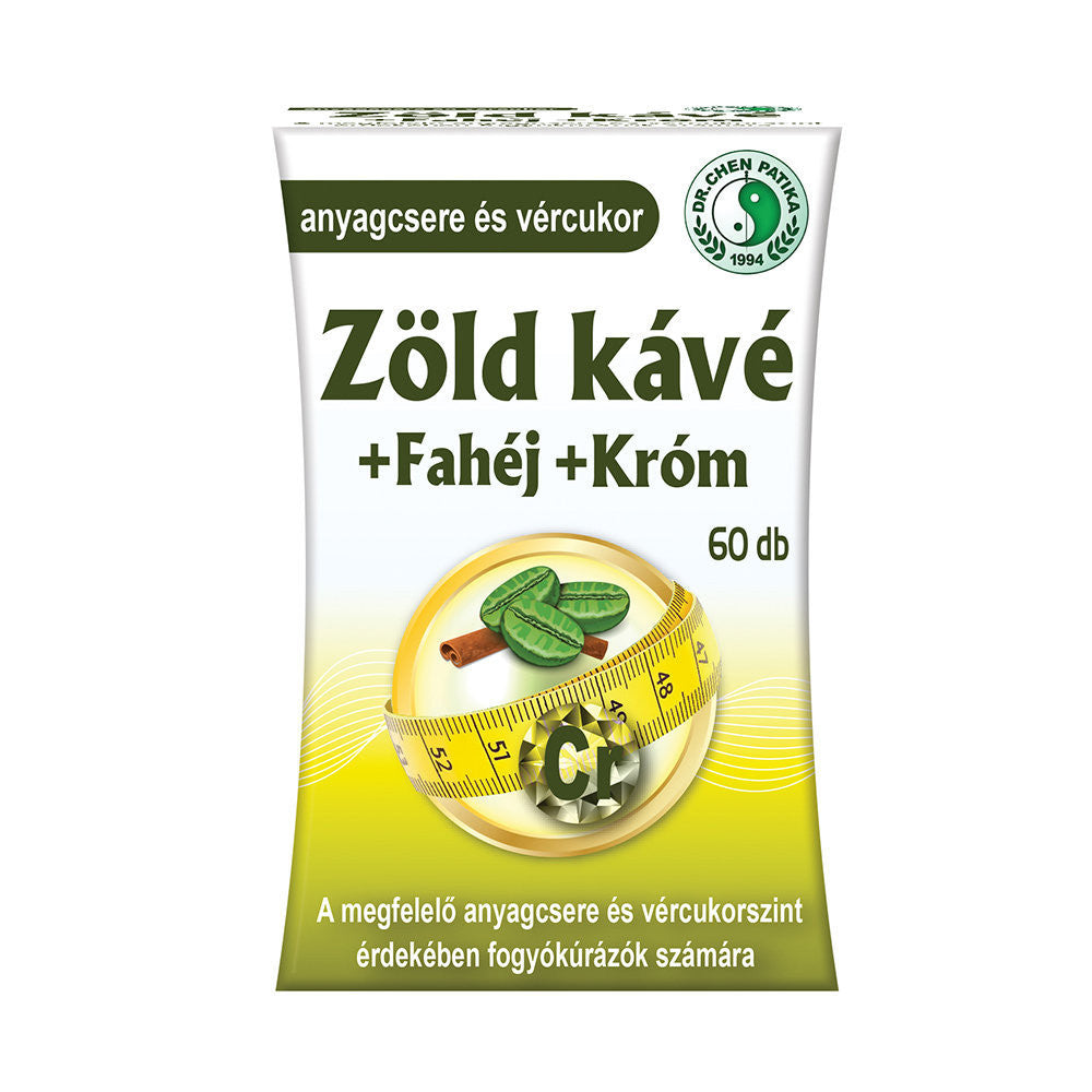 Dr. Chen Zöld kávé + Fahéj + Króm kapszula - 60db