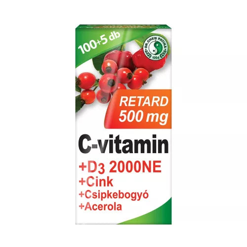 DR. CHEN C-VITAMIN 500MG RETARD+D3+ACEROLA TABLETTA - 105DB