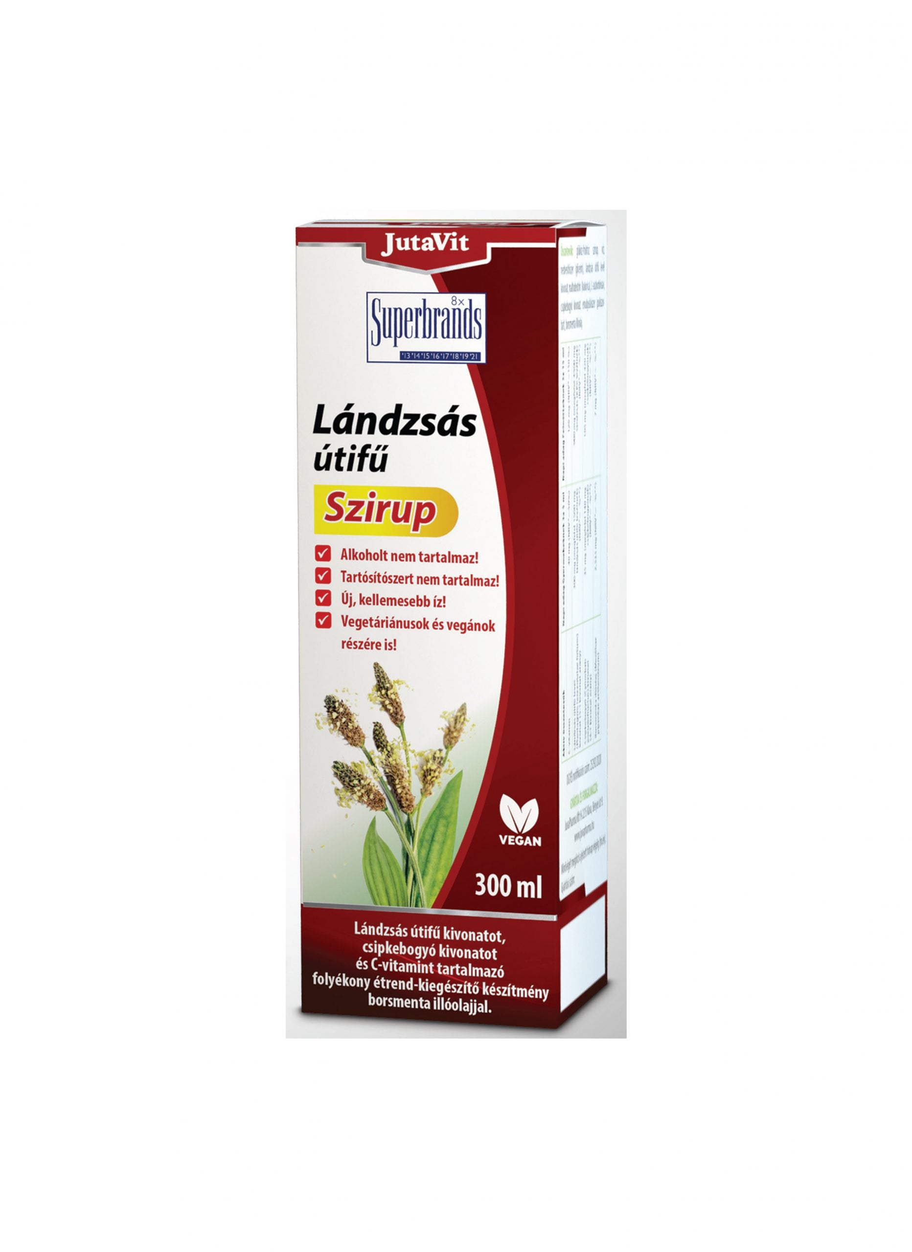 Jutavit Lándzsás Útifű Szirup 300 ml