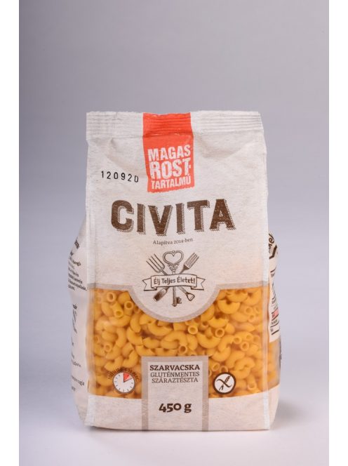 GLUTÉNMENTES CIVITA SZARVACSKA MAGASROSTTARTALMÚ 450G