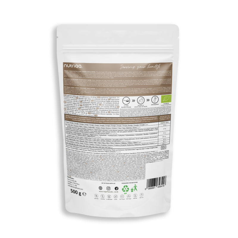 Nutriqa Maca-Carob Vegán Protein mix 500g