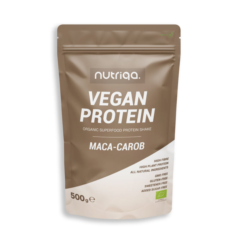 Nutriqa Maca-Carob Vegán Protein mix 500g