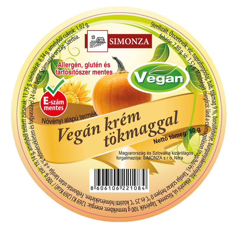Simonza Vegán krém tökmaggal 50g