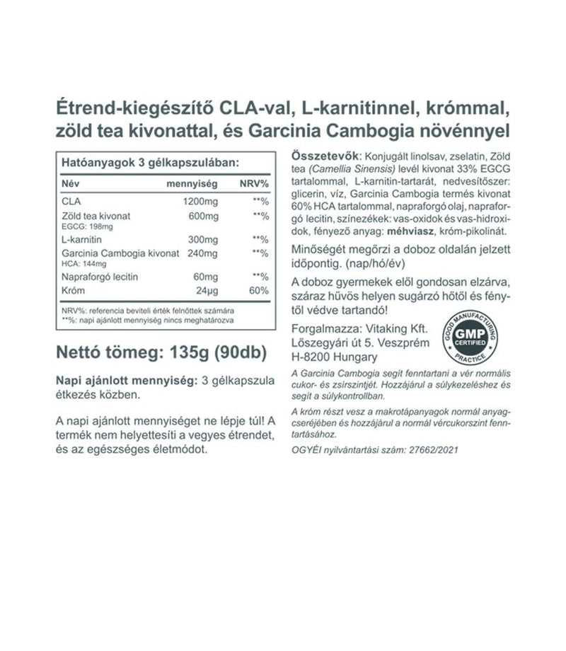 Vitaking Fat Burner kapszula 90db