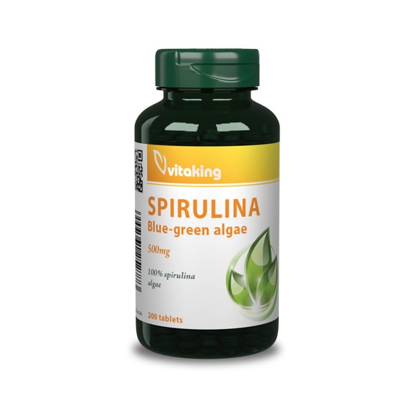 Vitaking spirulina tabletta 500 mg - 200 db