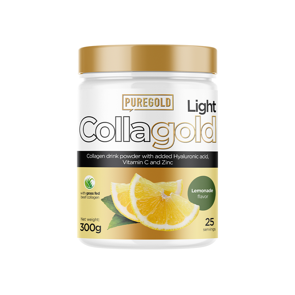 Puregold CollaGold Light Marha és Hal kollagén italpor hialuronsavval limonádé 300g