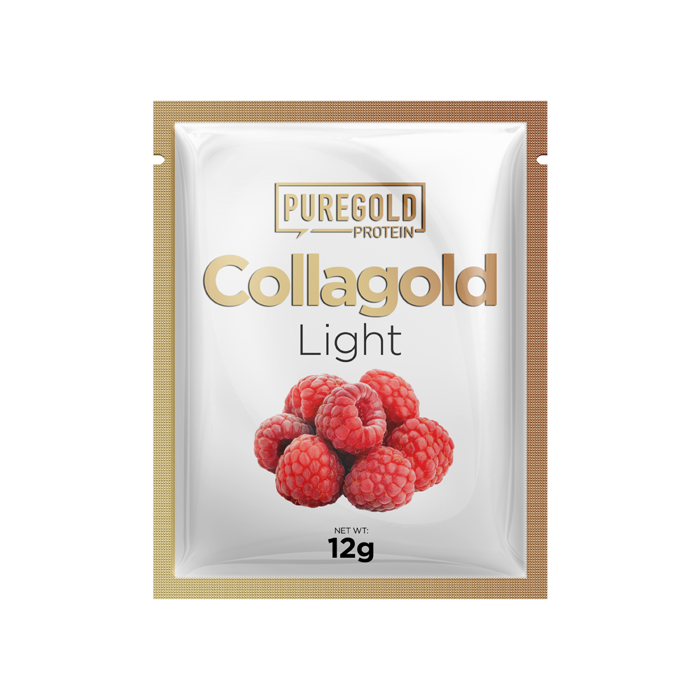 Puregold CollaGold Light Marha és Hal kollagén italpor - Light Raspberry 12g ( 1 adag )