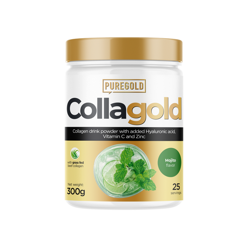 Puregold CollaGold Marha és Hal kollagén italpor hialuronsavval mojito 300g