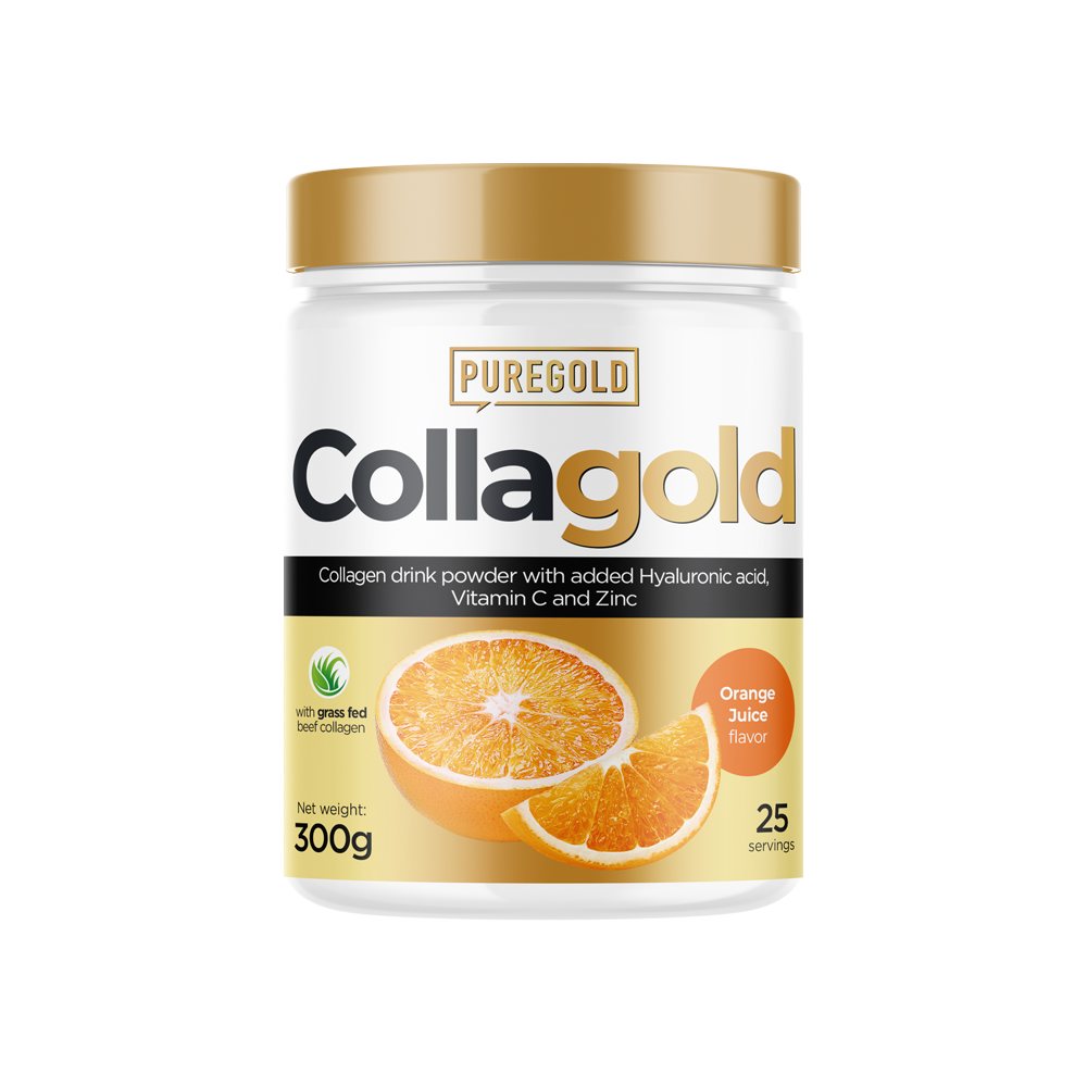 Puregold CollaGold kollagén italpor hialuronsavval Orange juice- 300g