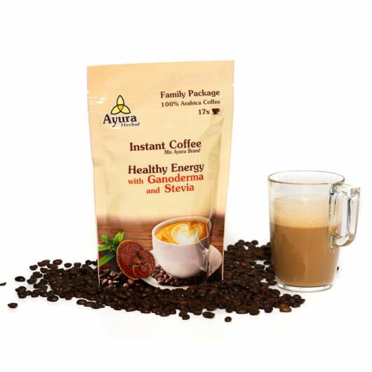 Ayura Herbal Instant cappuchino kávékeverék ganoderma gombával 250g