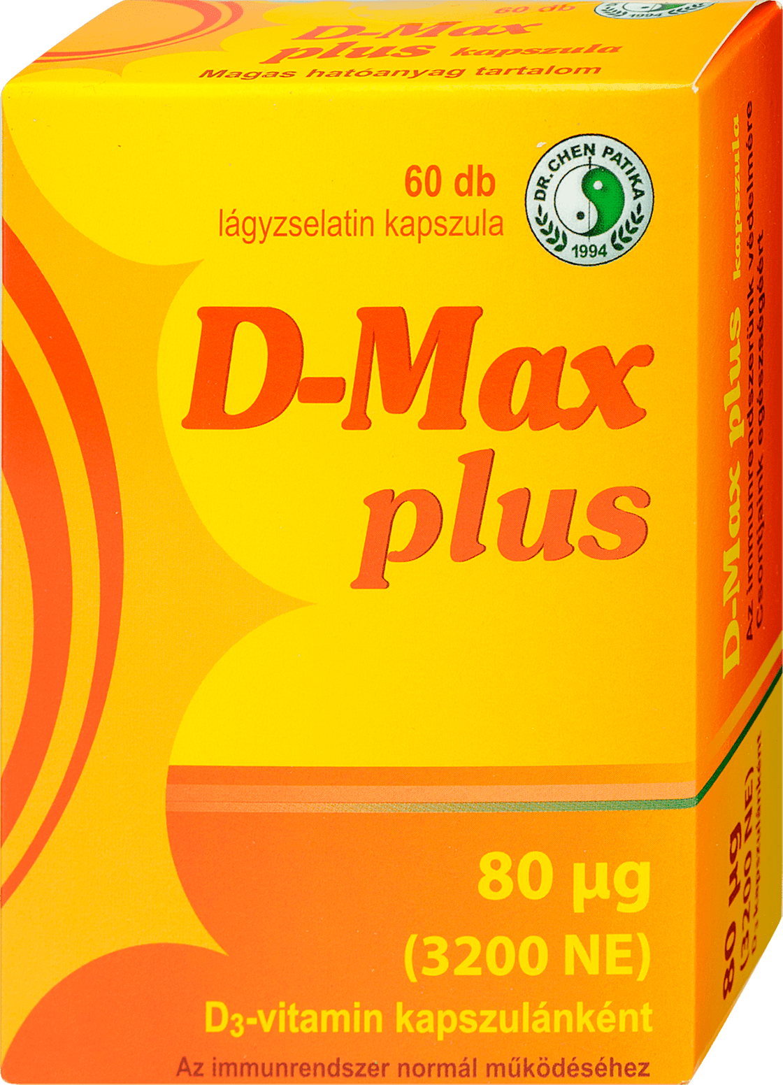 Dr.Chen D-Max Plus D3-Vitamin 3200 Ne Kapszula 60db