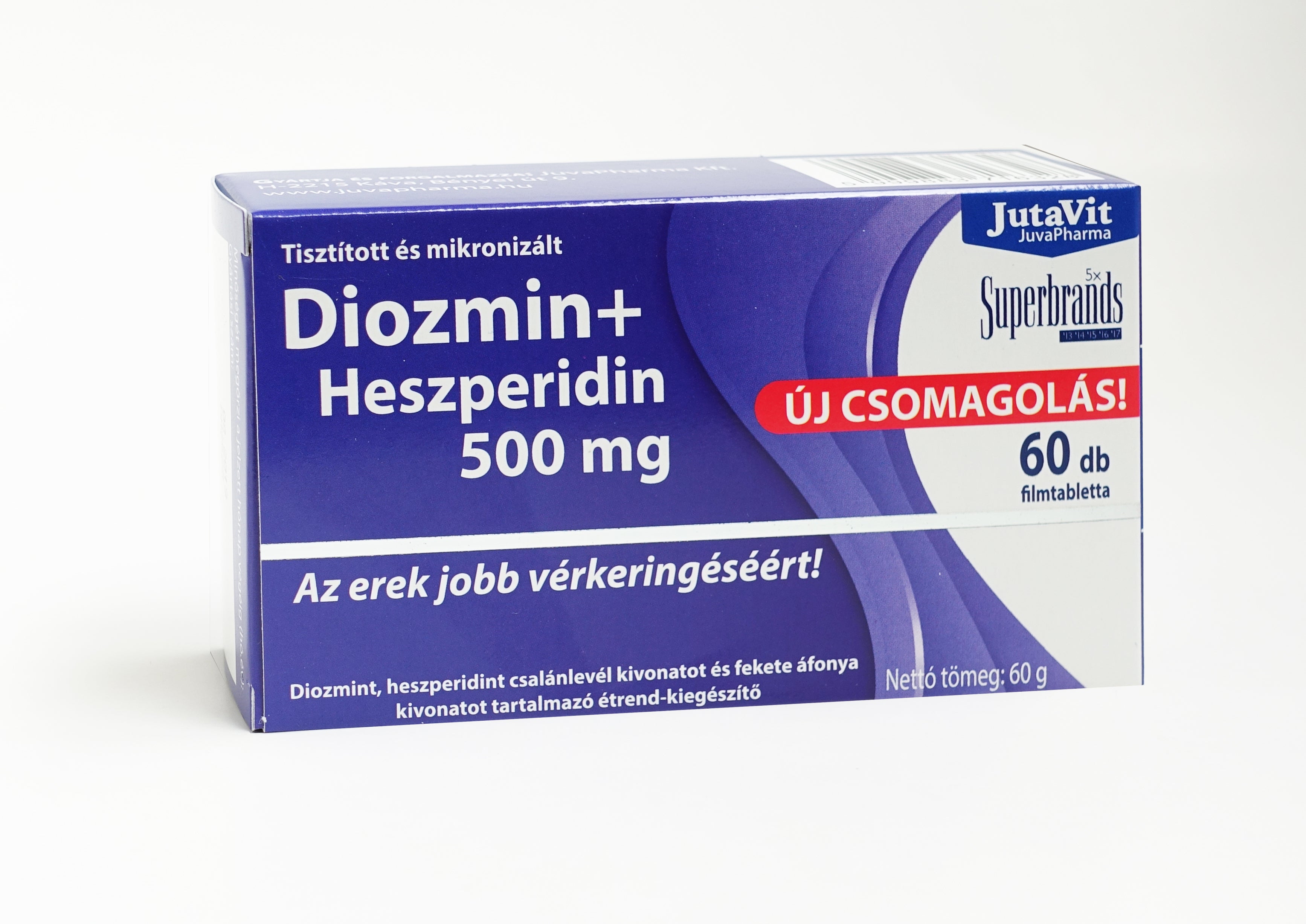 Jutavit Diozmin+Heszperidin 500 mg Tabletta 60 db