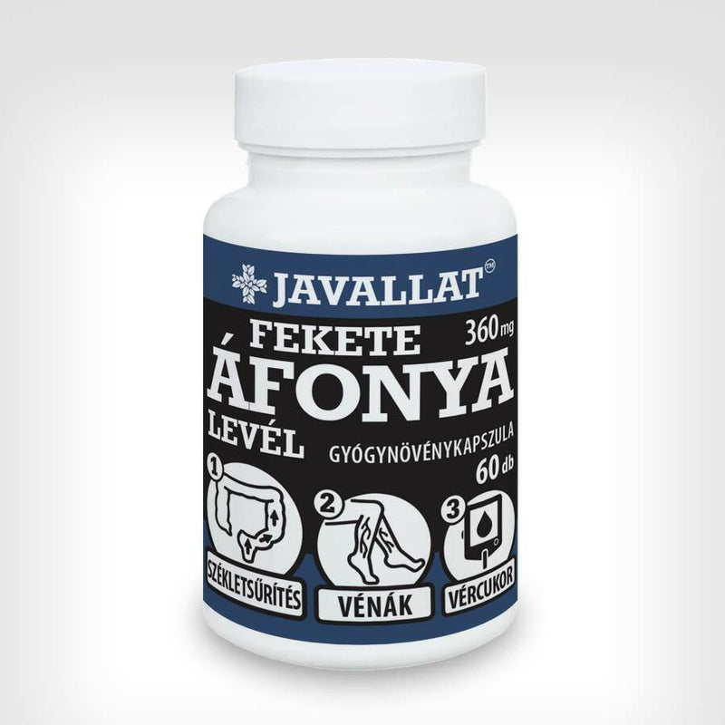 JAVALLAT FEKETE ÁFONYA KAPSZULA 60db