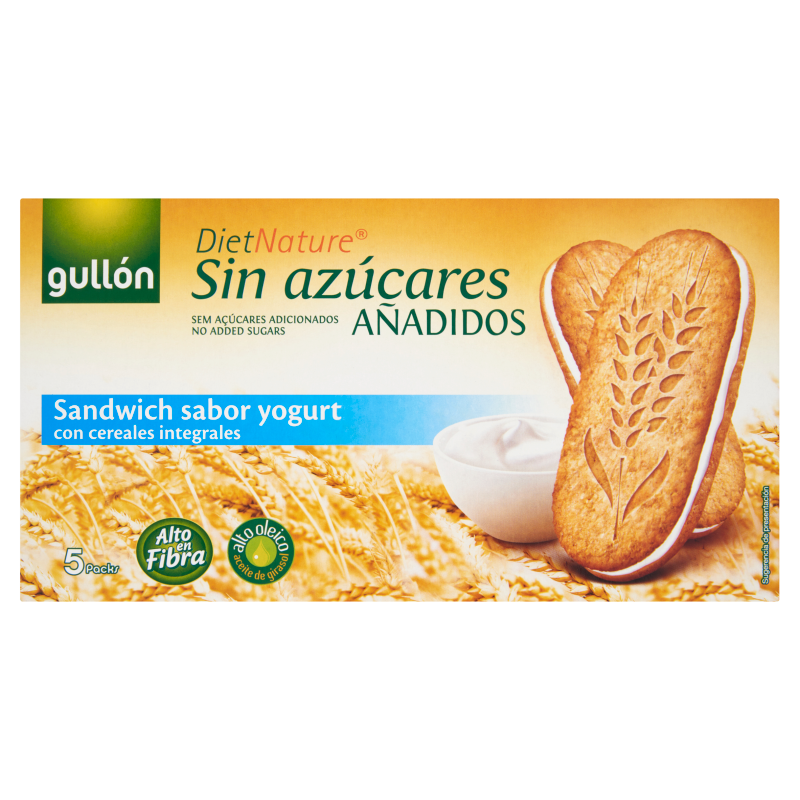 GULLON DIABETIKUS SZENDVICSKEKSZ JOGHURTOS 220 G