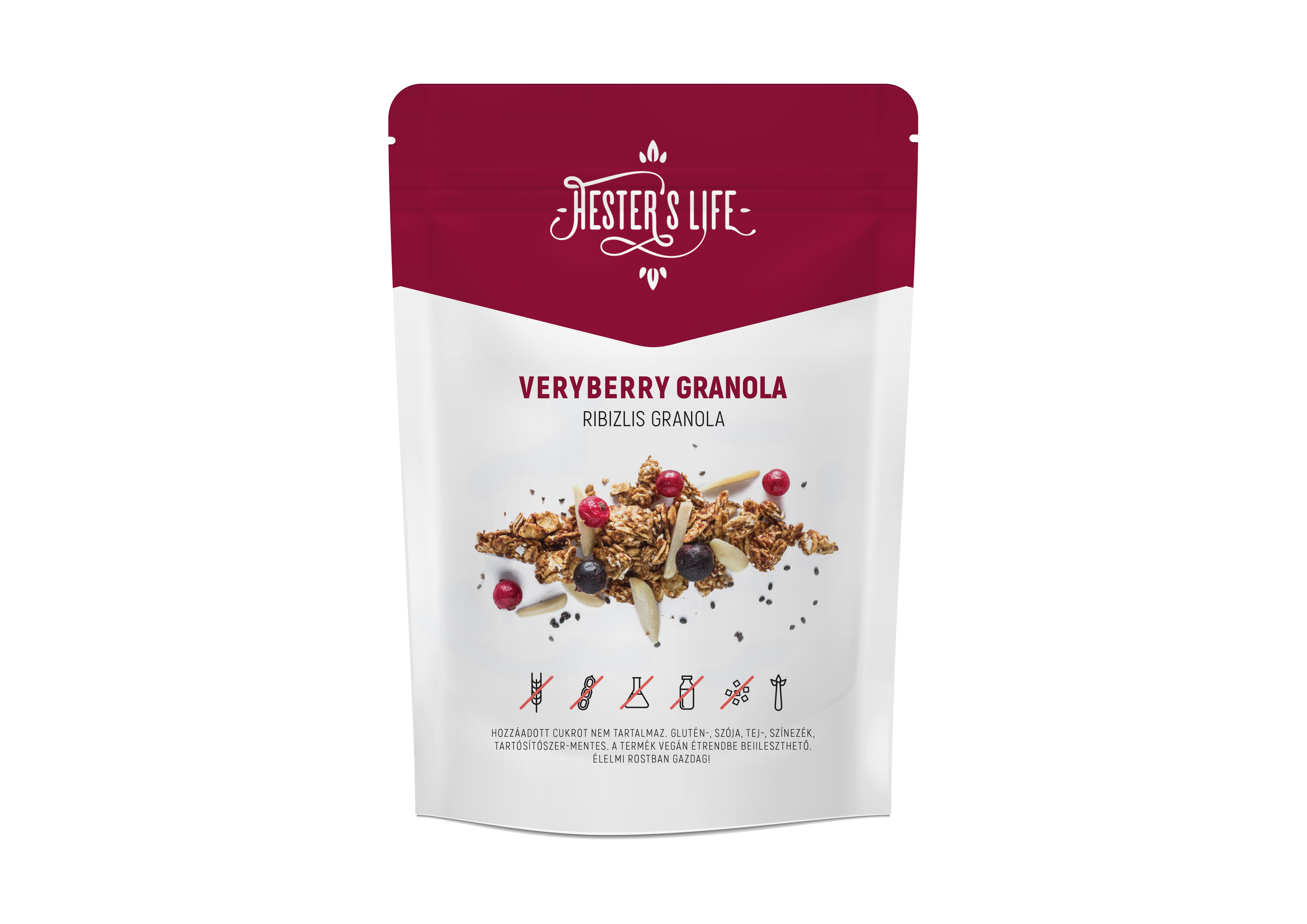 Hester's Life VeryBerry Granola - Ribizlis granola 60 g