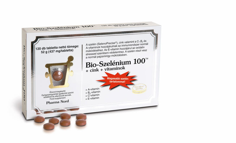 Pharma Nord Bio-Szelénium 100 +cink+vitaminok 120db