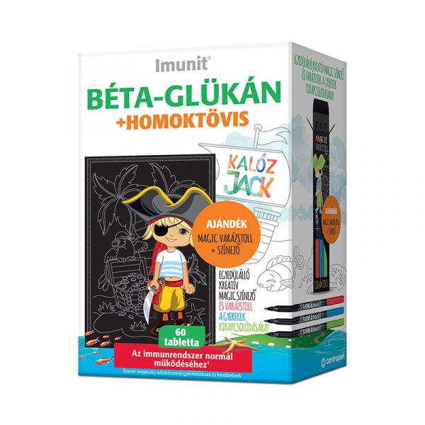 Imunit Béta-Glükán+Homoktövis Kalóz Jack tabletta 60db