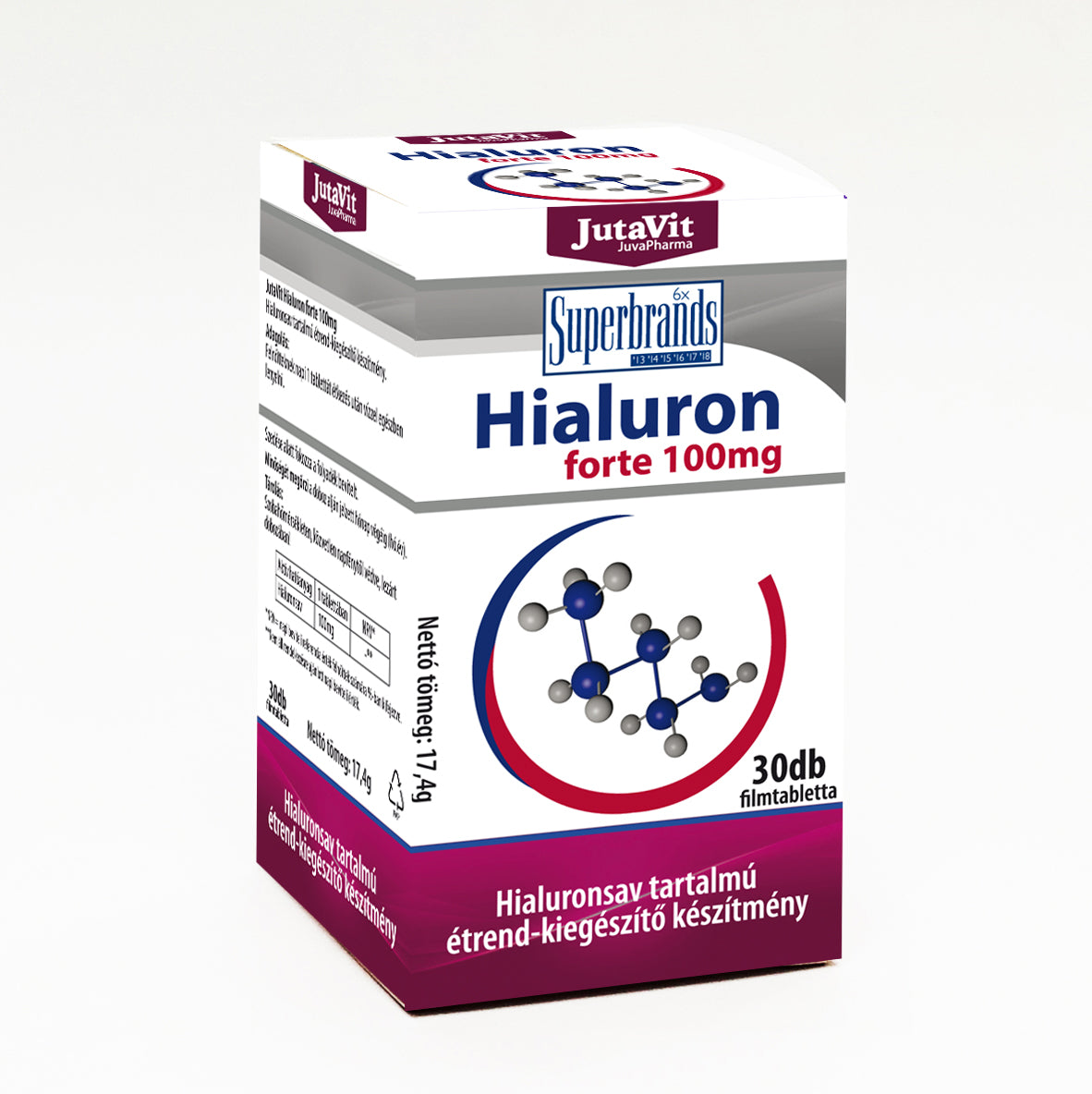 JutaVit Hialuron forte 100 mg 30 db